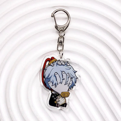Anime Characters My Hero Academia Acrylic Car Keychain Accessories Trendy Bag Charm Backpack Pendant Keyring Gifts For Friends
