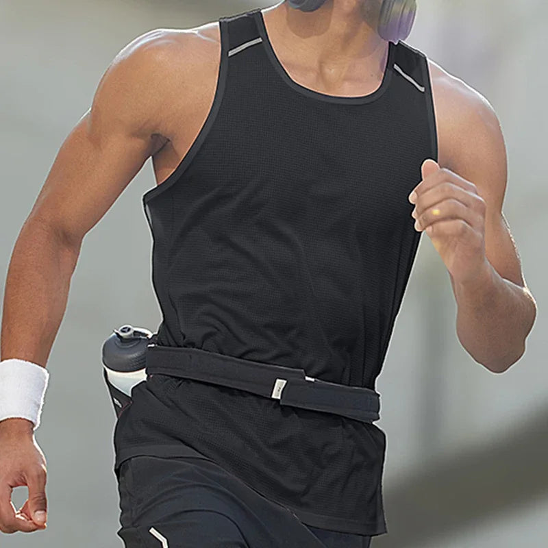 Men Sportswear Man Gym Fitness Vest Male Sportwear Sleeveless T-shirt Athletics Running Clothing Hiking Vests Men's Tracksuit - The world bestselling 