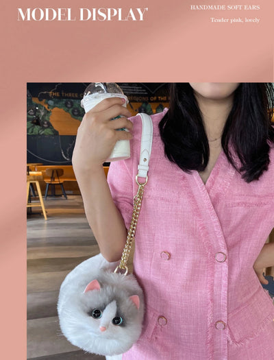 Handmade Cat Doll Bag Girl To Girl Birthday Gift Go Heart Niche Senior Practical Cat Bag A Variety of Ways To Use Cute Cat Bag