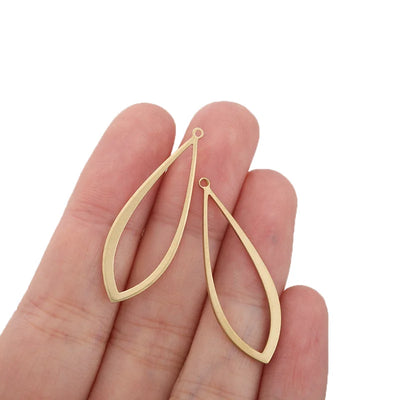 10pcs Brass Oval Hollow Charms Horse Eye Geometric Pendant Connectors For DIY Dangle Drop Earrings Handmade Jewelry Making Craft