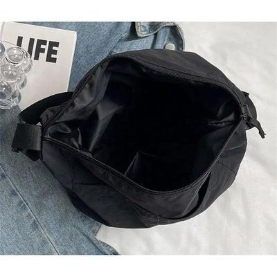 Women Girls Crossbody Shoulder Bags Fashionable Solid Color Nylon Bags Tote Bag Outdoor Travel Ultra-large Capacity Bags