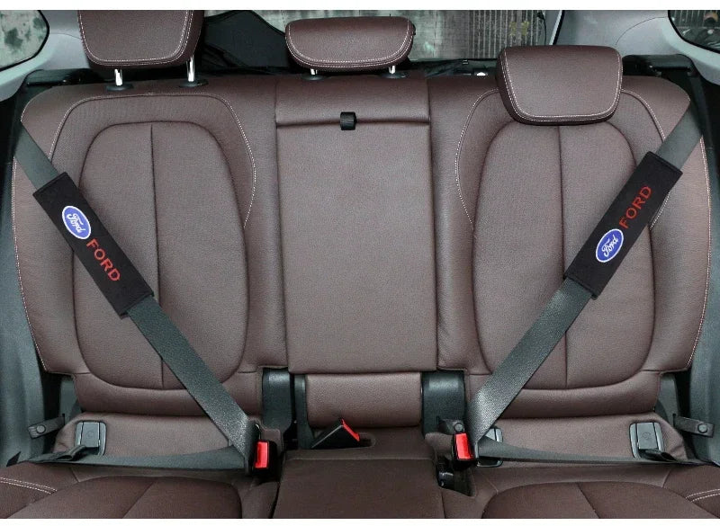 2PCS Car Interior Kit Seat Belt Shoulder Protection For Ford Focus 2 3 1 Fiesta MK1 MK2 MK3 MK7 Fusion Ranger Escort Mondeo