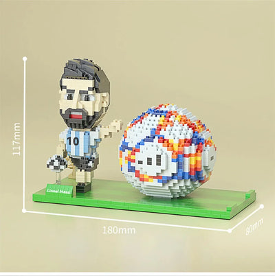 2022 Football Player Model Mini Size Building Blocks Creative DIY Pen Holder Mobile Phone Holder Bricks Toys For Children Gifts
