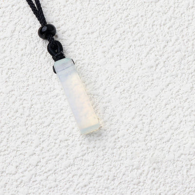 1PC Natural Stone Amethyst Rectangular Pendant Charms DIY Necklace Jewelry Accessories