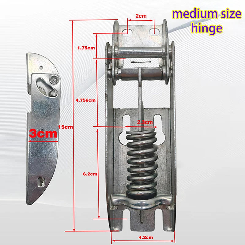 M Size Freezer Door Spring Hinge Horizontal Upper Flap Refrigerator Freezer Movable Lid Hinge Refrigeration Accessories