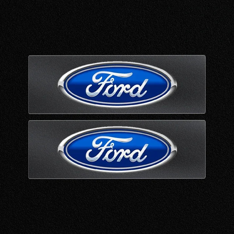 Car Logo Door Handle Sticker Auto One-click Start Button Decal For Ford Kuga Focus Fiesta Ecosport Mondeo Fusion Transit Pendant