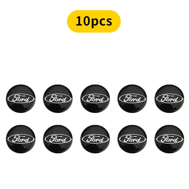 New Car Remote Control Emblem Logo Key Sticker For Ford Raptor Fiesta Focus 2 3 4 Mondeo Ecosport Mustang Fusion Accessories