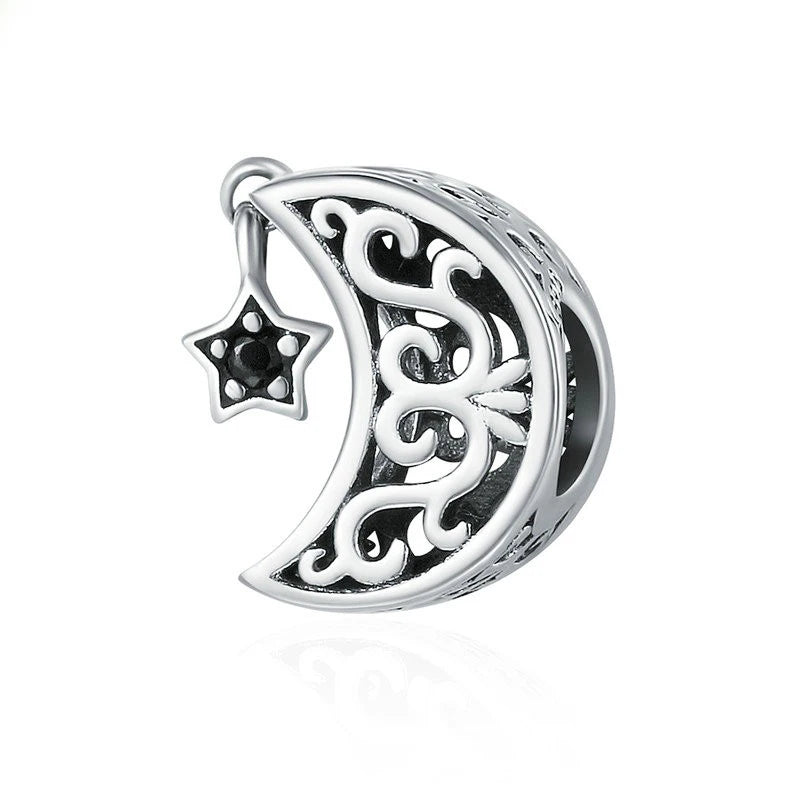 1Pcs/lot High Quality Zinc Alloy Silver Plated Large Hole Bead DIY  Accessories Gift Bead Jewelry Women's Bracelet Silvering