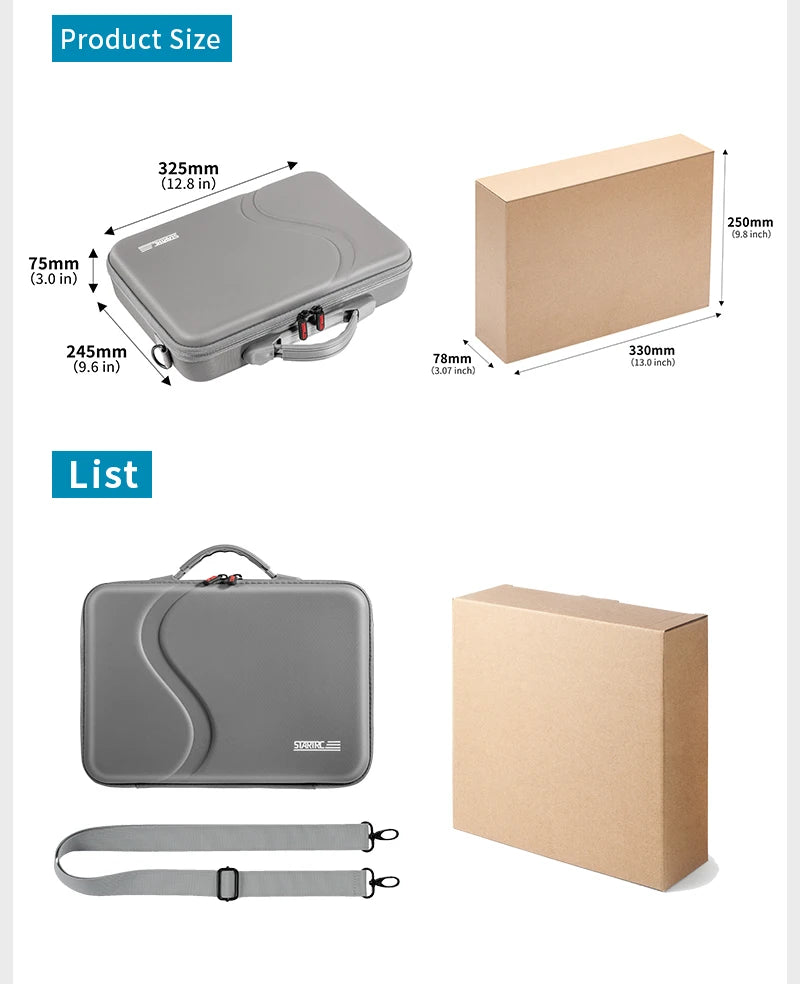 STARTRC for DJI Action 5pro sports camera PU storage bag DJI outdoor camera accessories box does not include sports camera