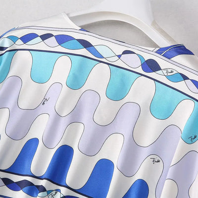 Women's Clothing Elegant Dress Robe Casual Comfortable Breathable Long Vestidos Fashion Loose Round Neck Printed Dress New - The world bestselling 