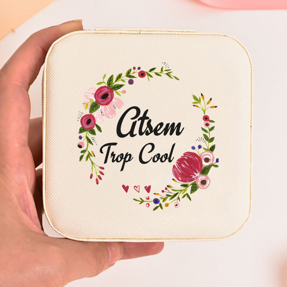 Thank You Mistress for This Great Year Jewelry Organizer Teacher's Day Gift for Her Garland Alphabet Jewelry Box Thanks teacher