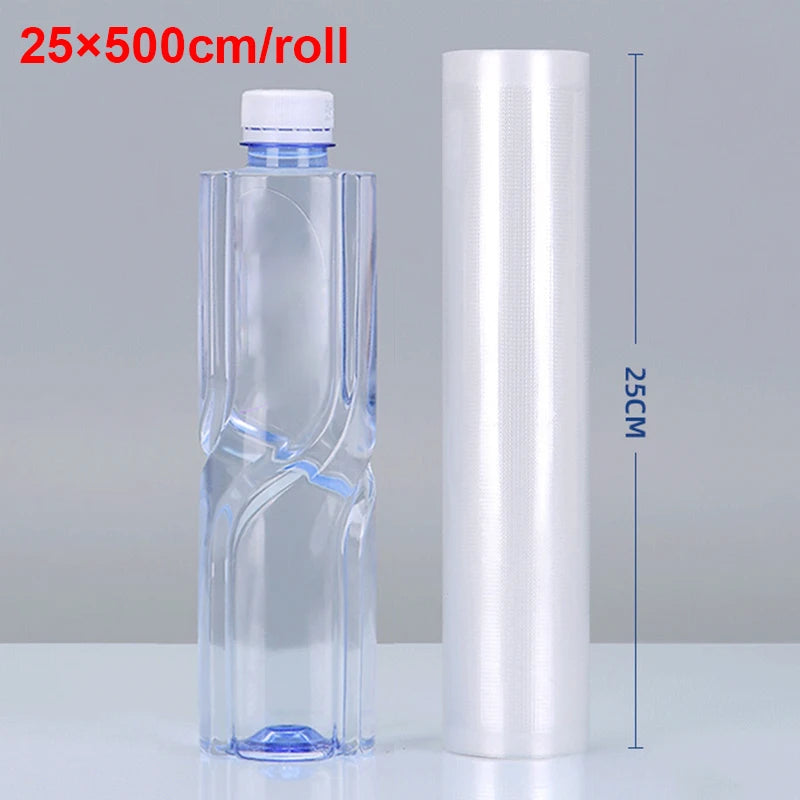 Vacuum Sealer Bags Food Vacuum Bag Custom Length Vacuum Packaging Bag 12+15+20+25+30cm*500cm Rolls for Food Fresh Vacuum Packer