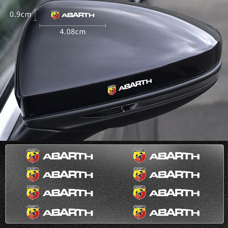 3D Metal Car Interior Dekoration Stickers Badges Auto Styling Decals For Abbas Abarth Punto 124/125/500 Stilo Ducato Car