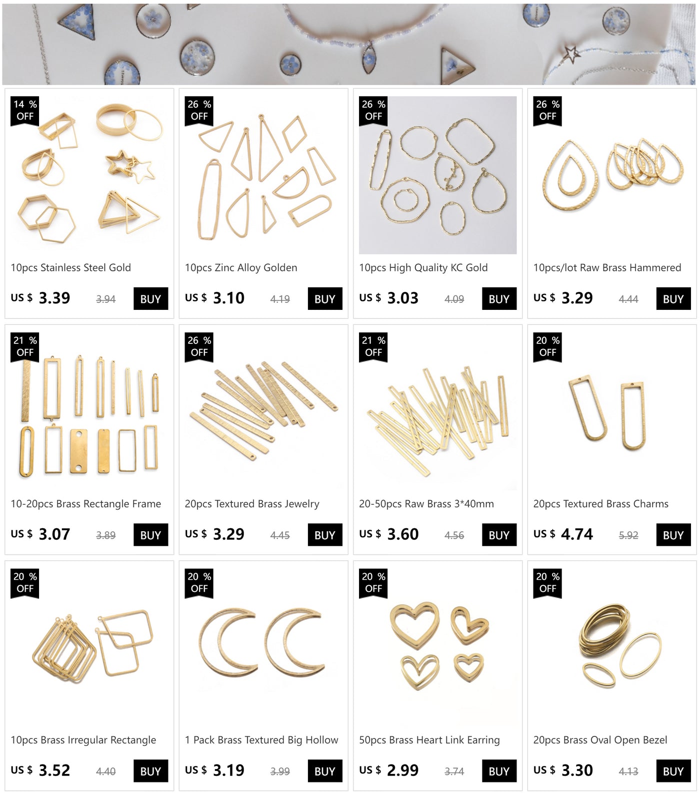 10pcs Brass Oval Hollow Charms Horse Eye Geometric Pendant Connectors For DIY Dangle Drop Earrings Handmade Jewelry Making Craft