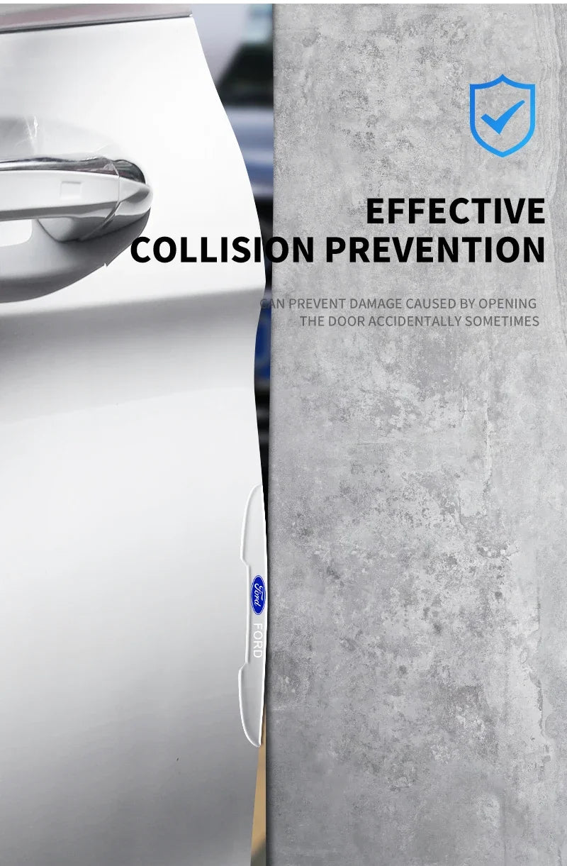 Invisible car Door Handle Shake Scratches Protective For Ford Fiesta Ranger Focus Kuga Mustang S-MAX Transit Mondeo Fusion Esco