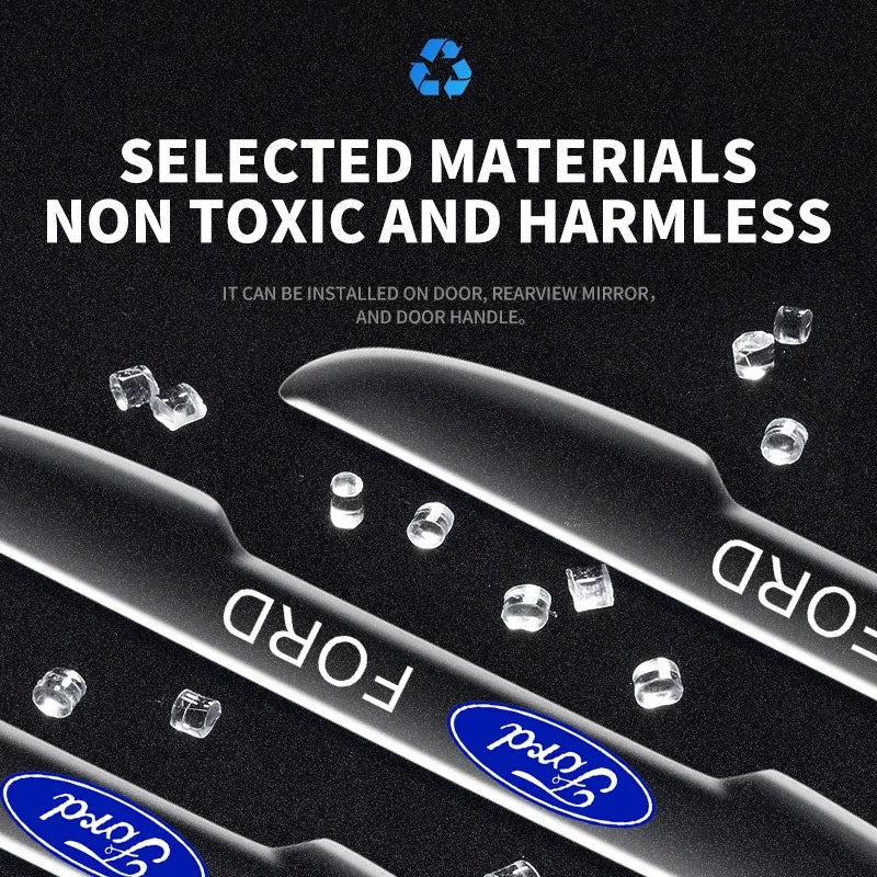 Invisible car Door Handle Shake Scratches Protective For Ford Fiesta Ranger Focus Kuga Mustang S-MAX Transit Mondeo Fusion Esco