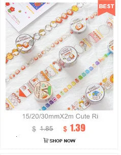 1Pc Ins Blue Plaid Washi Tape Simple Style Thank English Sealing Sticker Student Creative Stationery Masking Decorative Tape