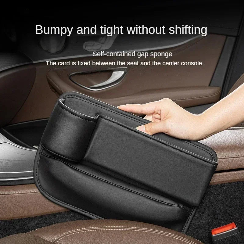 PU Leather Car Seat Gap Bag Case Storage Bag For Auto Console Side Plug Filler Organizer Crevice Stowing Tidying Pocket Amagi