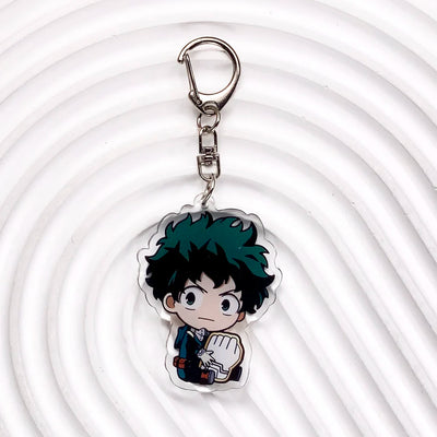 Anime Characters My Hero Academia Acrylic Car Keychain Accessories Trendy Bag Charm Backpack Pendant Keyring Gifts For Friends