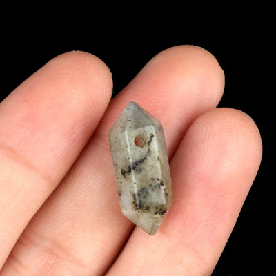 Hexagonal Natural Stone Crystal Tiger Eye Stone Opal Pendant Beads Jewelry Making DIY Necklace Earrings Accessories Gifts