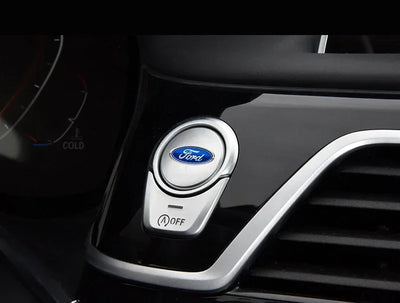 Car Logo Door Handle Sticker Auto One-click Start Button Decal For Ford Kuga Focus Fiesta Ecosport Mondeo Fusion Transit Pendant