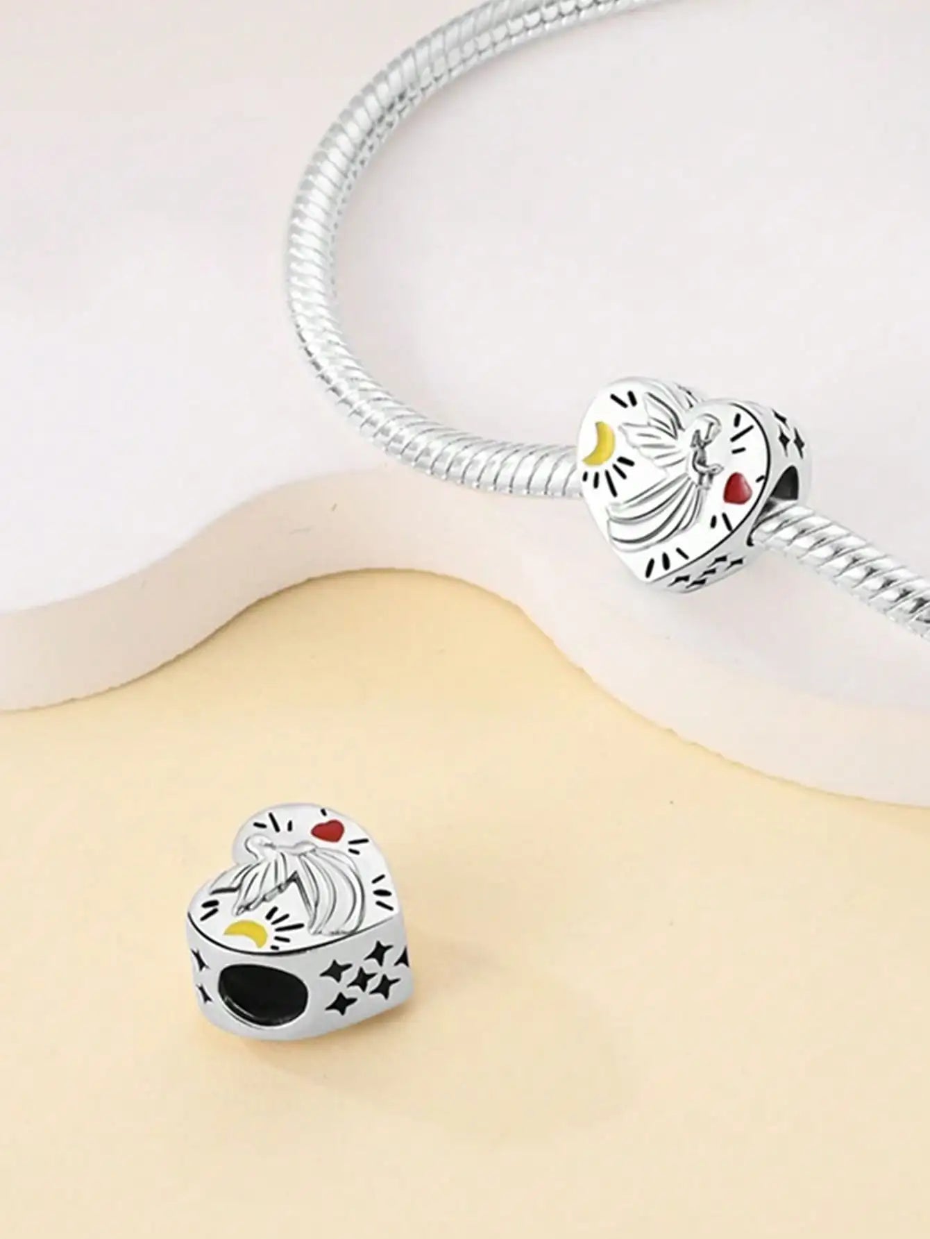 Cute little bear mouse  snowman Beads Charm Silver Plated Fit Charms Silver 925 Original Bracelet for Jewelry Making DIY Charm