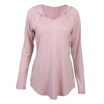 Women's Sports Wear for Fitness Running Hooded Long Sleeve Gym Woman Sport Shirt Yoga Top Breathable Gym Yoga Loose Shirts - The world bestselling 