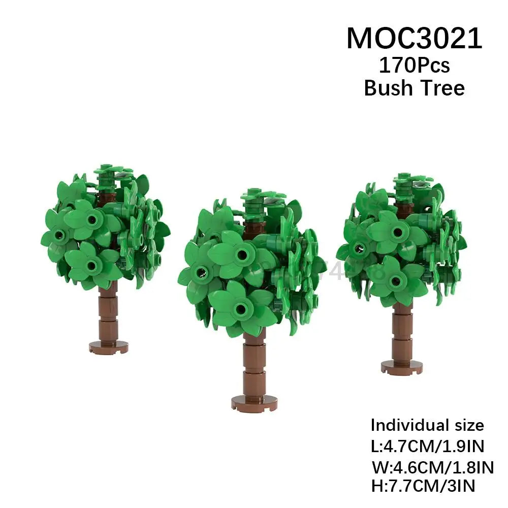MOOXI City farm MOC Parts Figures Building Blocks Set Plant Tree Leaf Flower Grass Garden Model Friends Bricks Toys For Children
