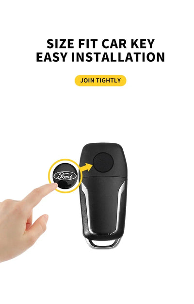 New Car Remote Control Emblem Logo Key Sticker For Ford Raptor Fiesta Focus 2 3 4 Mondeo Ecosport Mustang Fusion Accessories