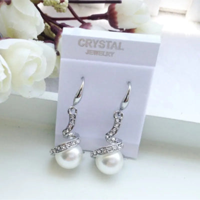 quality Imitation pearls ball pendant Necklace Earrings fashion Jewelry set lover girl gift birthday summer beach Bride Wedding