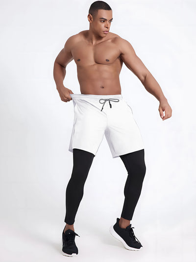 Men's Sport Pants 2 in1 Training Athletic Tracksuits Sportswear Workout Male Jogging Trousers Gym Fitness Running Pants Men - The world bestselling 