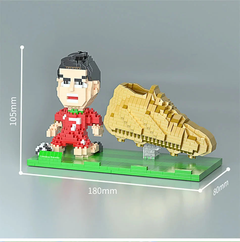 2022 Football Player Model Mini Size Building Blocks Creative DIY Pen Holder Mobile Phone Holder Bricks Toys For Children Gifts