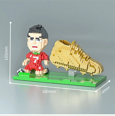 2022 Football Player Model Mini Size Building Blocks Creative DIY Pen Holder Mobile Phone Holder Bricks Toys For Children Gifts