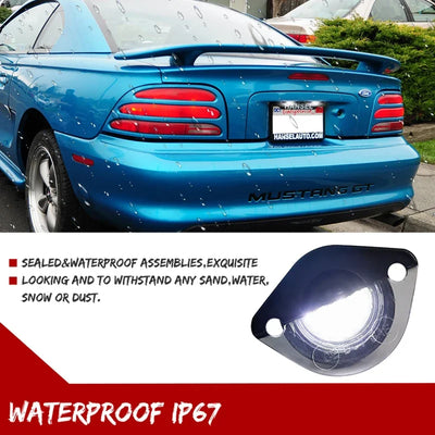 For Ford Mustang GT 1994 1995 1996 1997 1998 1999 2000 2001 2002 2003 2004 Xenon White LED Car License Plate Number Lights 12V