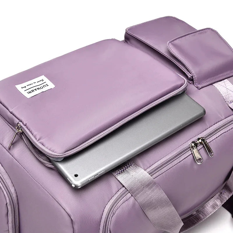 Disney Stitch Carry on Travel Bag Oxford Waterproof Sport Gym Tote Bags Large Capacity Weekender Duffle Luggage Portable Storage