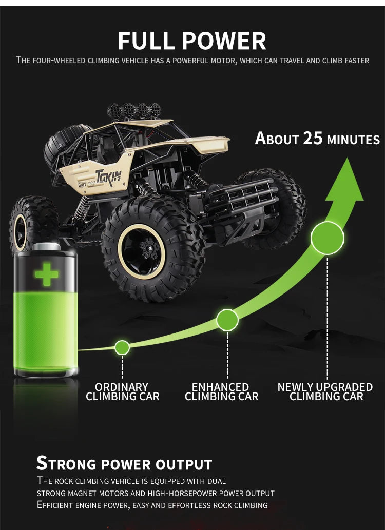 New 4WD RC Car 1:12 Off Road 4x4 Remote Control Cars Radio Buggy Truck Racing Drift with Led Lights Toys Gift for Children Adult