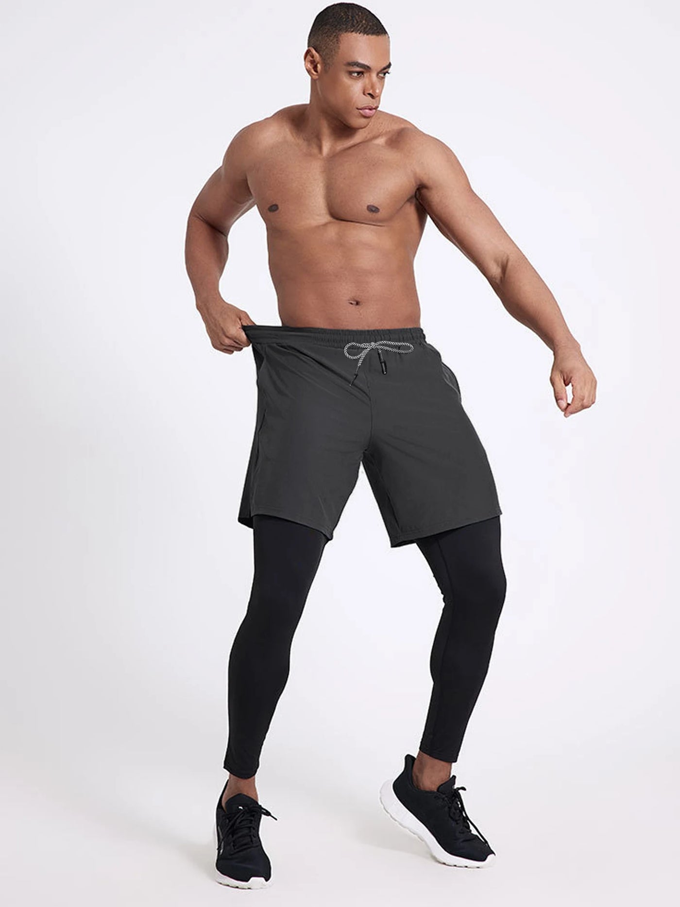 Men's Sport Pants 2 in1 Training Athletic Tracksuits Sportswear Workout Male Jogging Trousers Gym Fitness Running Pants Men - The world bestselling 