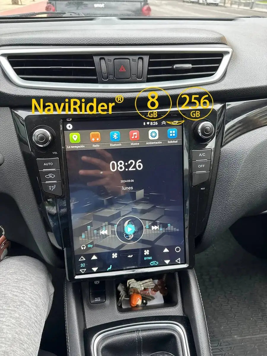 DSP Carplay Vertical Screen For Nissan X-Trail Xtrail X Trail T32 Qashqai J11 2012 - 2025 Navi 12.1" Android 15 Car Radio Stereo