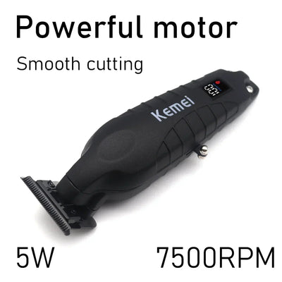 Kemei KM-2293 Salon Level Powder Metallurgical Blade Electric Scissors Hair Clipper 1200 MAh Lithium Battery Hair Trimmers Kemei