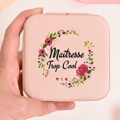 Thank You Mistress for This Great Year Jewelry Organizer Teacher's Day Gift for Her Garland Alphabet Jewelry Box Thanks teacher