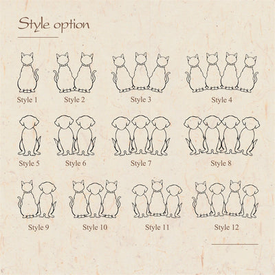 Custom Cute Dog Cat Necklaces Pendant Name Stainless Steel Circle Chain  Personalized Pet Jewelry Customized Necklaces For Mom