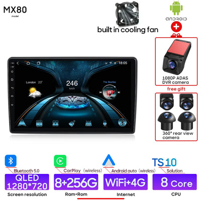 Android 15 For Citroen C2 C3 2001 2003 - 2010 GPS Navigation Multimedia Player Radio Stereo Wireless CarPlay Auto Wifi No 2din