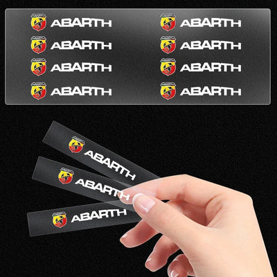 3D Metal Car Interior Dekoration Stickers Badges Auto Styling Decals For Abbas Abarth Punto 124/125/500 Stilo Ducato Car