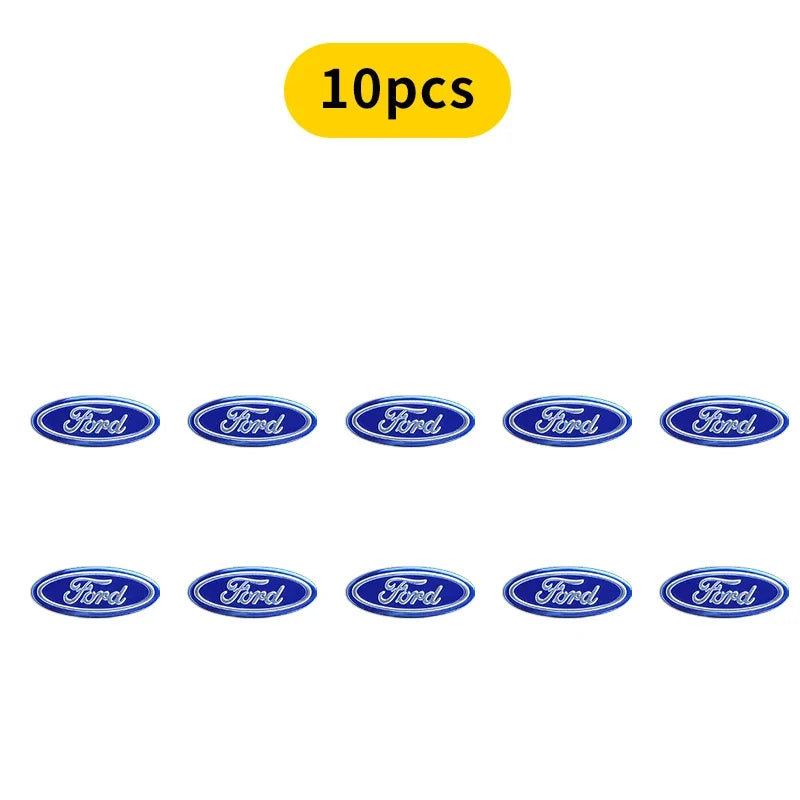 New Car Remote Control Emblem Logo Key Sticker For Ford Raptor Fiesta Focus 2 3 4 Mondeo Ecosport Mustang Fusion Accessories