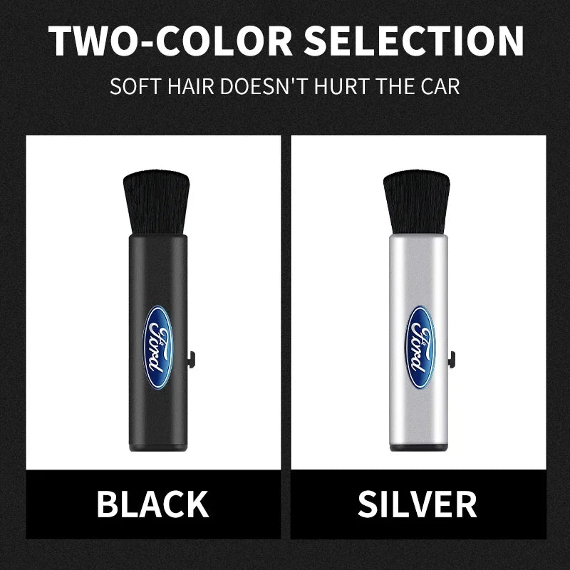 Car Telescopic Plastic Handle Wool Small Brush For Ford Focus mk2 mk3 Fiesta mk7 Ranger Mondeo mk4 S-MAX Kuga Mustang Auto Goods