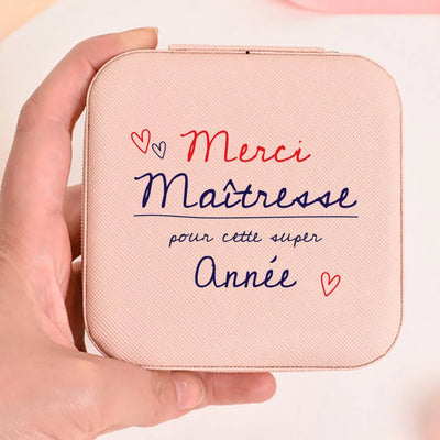 Thank You Mistress for This Great Year Jewelry Organizer Teacher's Day Gift for Her Garland Alphabet Jewelry Box Thanks teacher