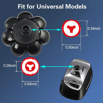 Universa 7 Heads Shaver Replacement Head for Head Shaver, and many Brands 8 & 6 & 5 Blades 9D Replacement Shaver