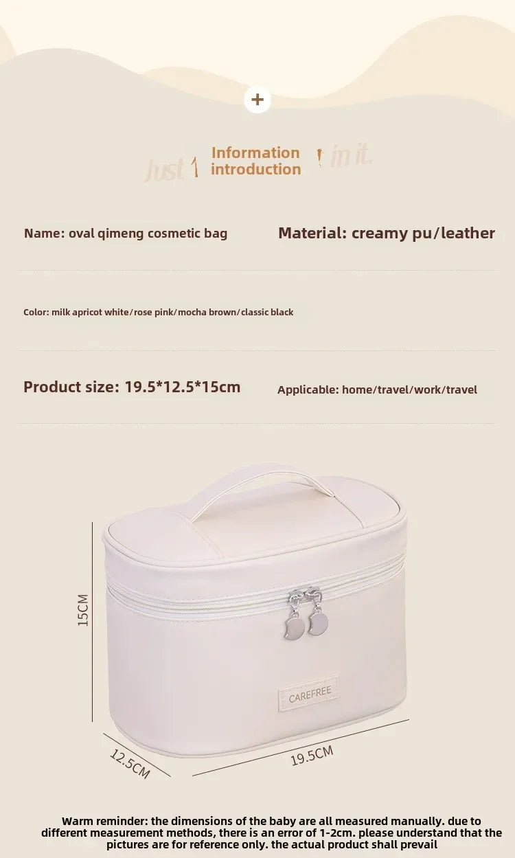 Portable Makeup Brush Organizer Foldable Multi-Pocket Cosmetic Bag for Women, Perfect for Travel, Daily Use & Bathroom Storage