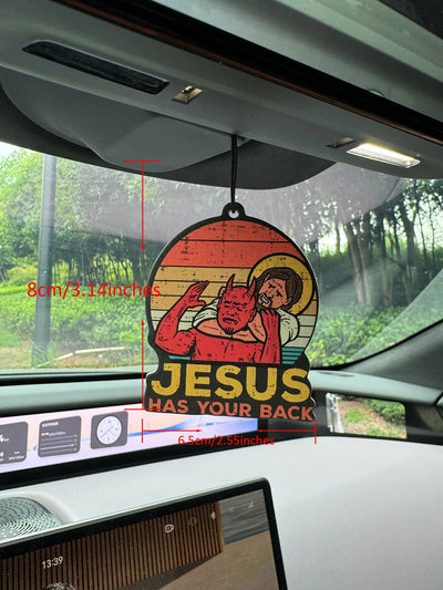 Christian Jiu-Natively Support Your Messy Design Brazilian Car Fragrance Tablets Car Perfume Imported Natural Air Purification Pendants, Car Air Fresheners, Car Rearview Mirror Hanging Aromatherapy Tablets, Car Deodorization,