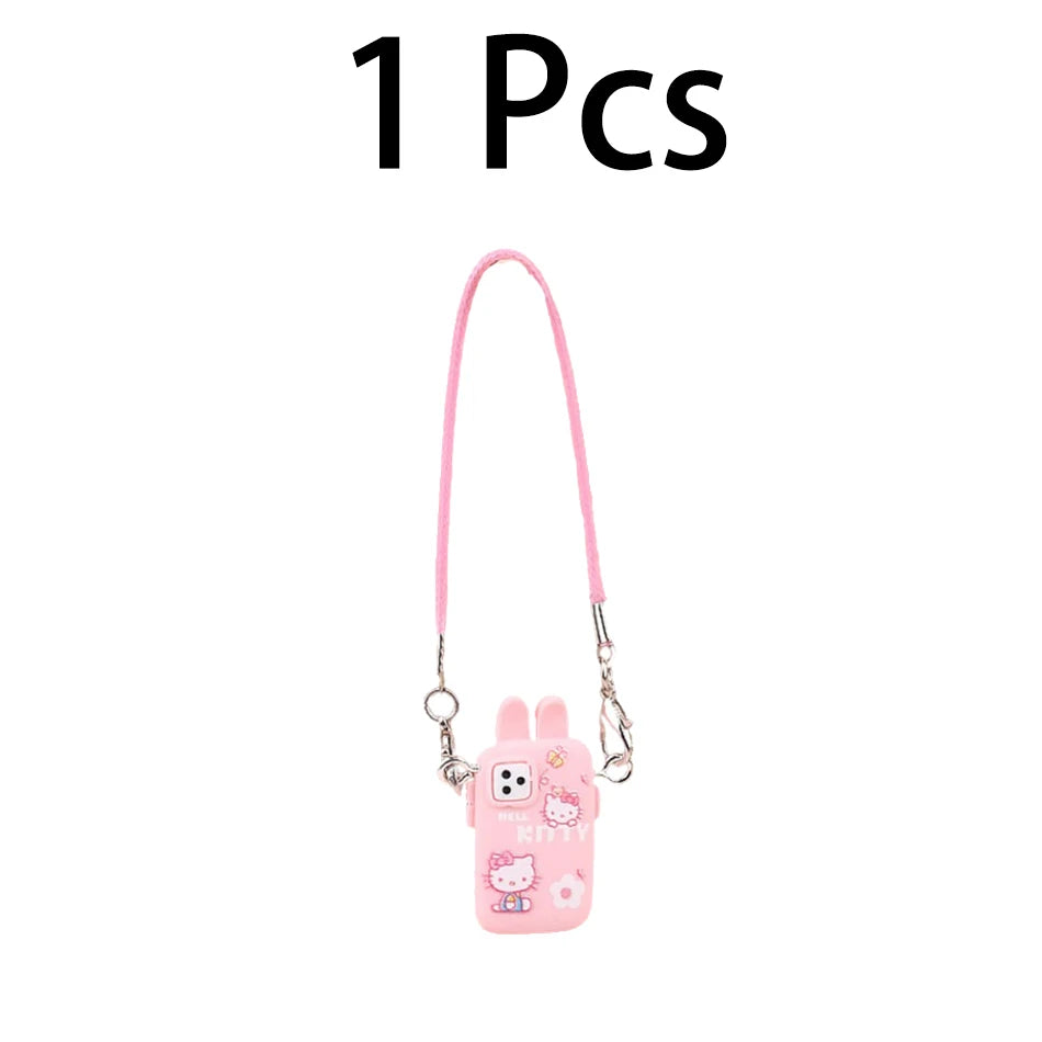For Labubu Accessories For Crybaby Accessories Cartoon style camera phone Bag Plush Doll Accessories